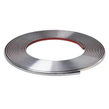 Króm díszcsík 6mm - 6m