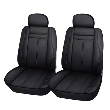 2 db-os műbőr üléshuzat – légzsákos – fekete/fekete