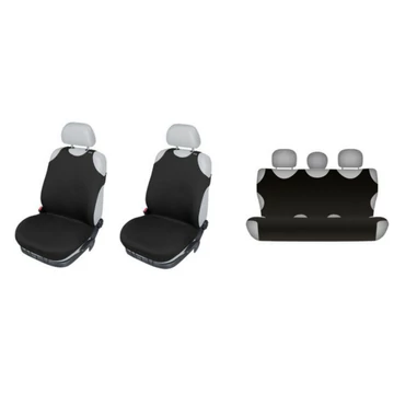 Trikó üléshuzat szett – vékony anyag – fekete