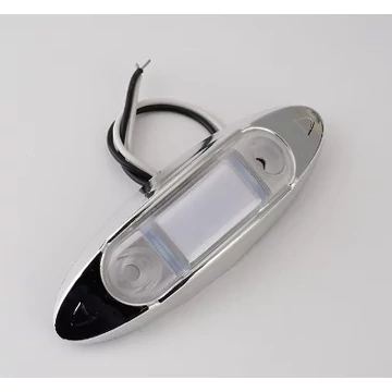 4 LED-es szélességjelző / helyzetjelző lámpa – fehér – 12–24V – E jeles