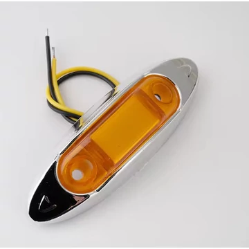 4 LED-es szélességjelző / helyzetjelző lámpa – sárga – 12–24V – E jeles