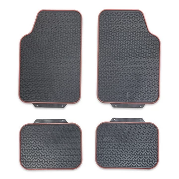 Gumiszőnyeg szett rozsdabarna szegéllyel