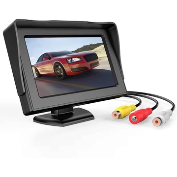Autós monitor 4.3″ két videó bemenettel
