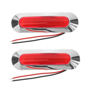 Szélességjelző piros 4 LED 12-24V E-jeles