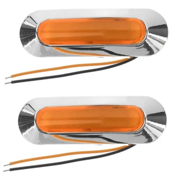 Szélességjelző sárga 4 LED 12-24V E-jeles