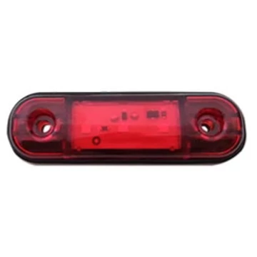 3 LED-es szélességjelző lámpa – piros – 12–24V – E jeles