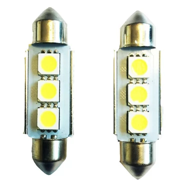 Szofita LED izzó - 41mm - CANBUS - 3 SMD - fehér - 12V