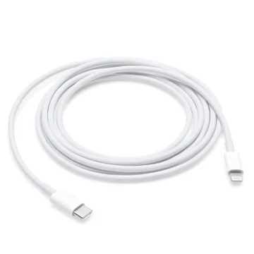 2 m USB-C – Apple (Lightning) kábel – 60W PD gyorstöltés + adatátvite