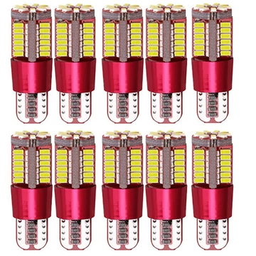 T10 LED izzó 57SMD 3014 12V fehér 10db