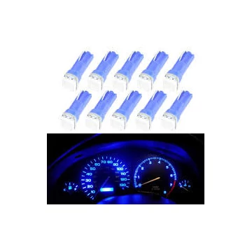 T5 LED izzó kék – 1 SMD – 12V – 10 db