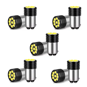 1157 LED izzó – 9 SMD – fehér – 12V – 10 db