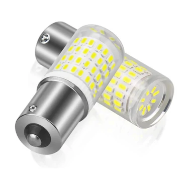 1156 LED izzó szett 80SMD 21W 12-24V CANBUS - fehér (2 db)