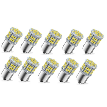 1156 LED izzó 54SMD 21W 12V - fehér (10 db)