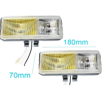 Téglalap ködlámpa szett dupla foncsorral - H3 2x55W