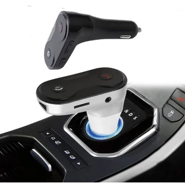 Bluetooth FM transmitter autóba - kihangosító - 1 USB - microSD - 12V-24V