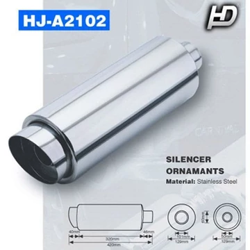 Sport kipufogódob rozsdamentes acél - állítható hang - 2000ccm