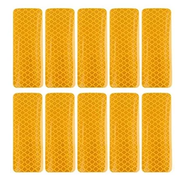 Fényvisszaverő csík narancssárga – 10 db – 30×5 cm – öntapadós