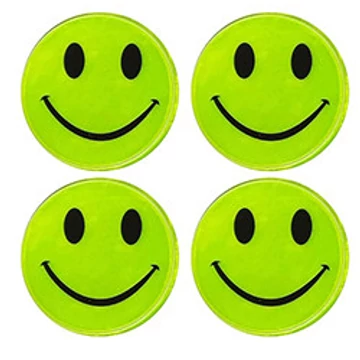Fényvisszaverős matrica szett - 4db - smiley
