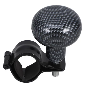 Kormánytekerő gomb fekete karbon - univerzális