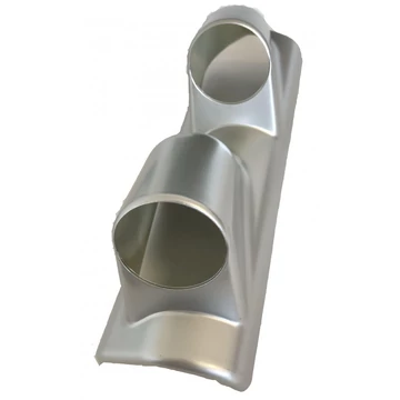 2-es műszer tartó – 2 colos – ezüst