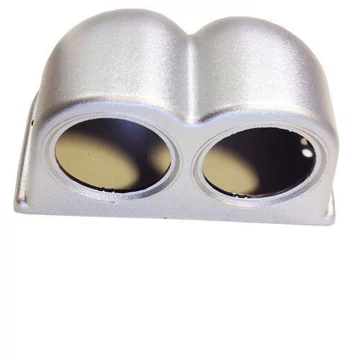 2-es autós műszer tartó – 2 colos – ezüst