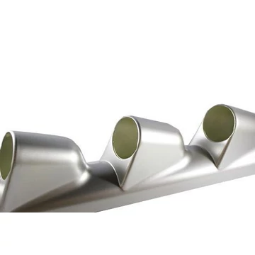 3-as sportműszer tartó – 2 col – ezüst