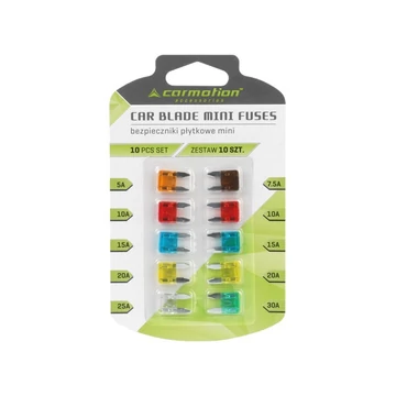 Mini késes biztosíték készlet - 10db - 5A-30A