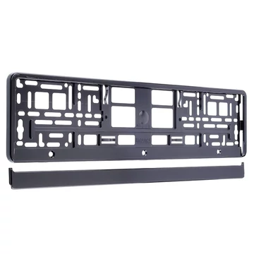 Rendszámtábla Metál fényezés fekete keret