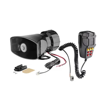 7 szólamú mikrofonos sziréna 100W 12V