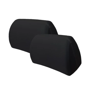 Fejtámla huzat szett - fekete - 2 db