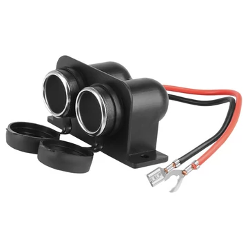 12V aljzat - dupla - 15A - vízálló - elektromos csatlakozó