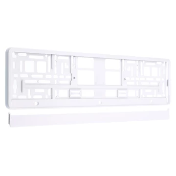 Rendszámtábla keret fehér