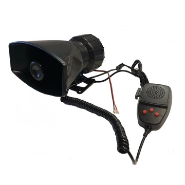 3 szólamú mikrofonos sziréna – 12V / 50W