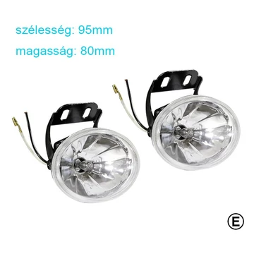 Ovális ködlámpa E jeles - H3 - 12V 55W - párban