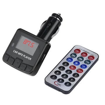 FM transmitter autóba HF-MP3 - microSD USB MP3 lejátszó - LED kijelző