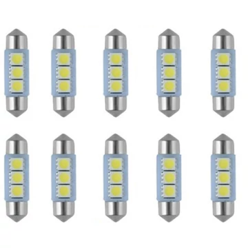 SOFITA CANBUS LED izzó 10×36 mm – fehér – 3 SMD – ~66 lm