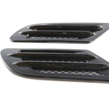 Univerzális ál légbeömlő - fekete - 22x8 cm