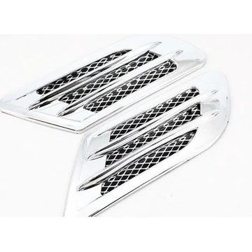 Univerzális ál légbeömlő - króm - 22x8 cm