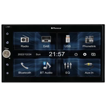 Phonocar VM060 2 DIN multimédia fejegység 6.75" kijelzővel DAB+ Bluetooth