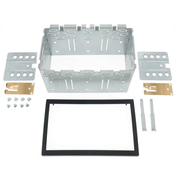 Dietz BOA-24430-02 univerzális 2 DIN fém beépítőkeret 182x112 mm