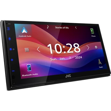 JVC KW-M593BT autós multimédia 6.8 inch kijelző Apple CarPlay Android Auto Bluetooth USB tükrözés