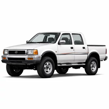 Toyota Hilux 4 ajtó 1993 – fehér hátteres oldalnézeti webshop kép