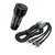 Szivargyújtós autós gyorstöltő USB / USB-C + 3 az 1-ben töltőkábel – 5A – 20W – 12-24V