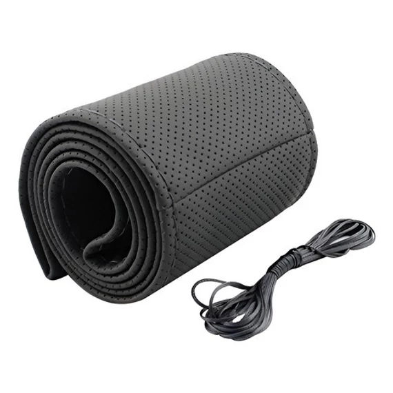 Valódi bőr fűzős kormányvédő - 40 cm