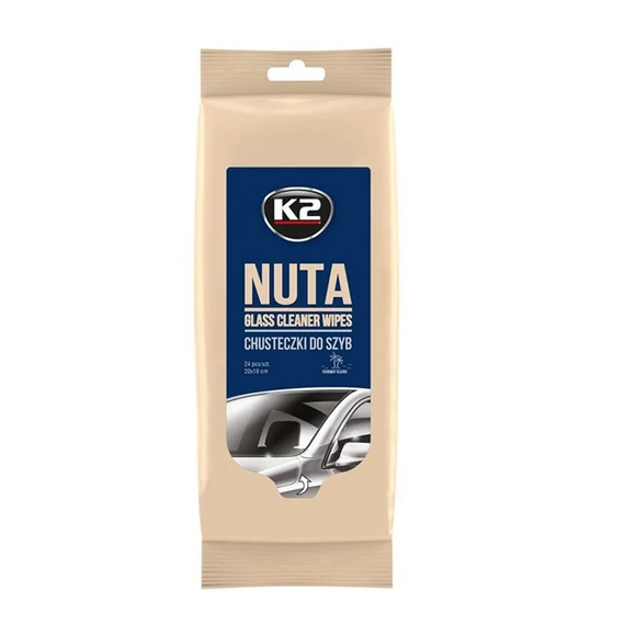 NUTA Törlőkendők ablakok, tükrök és paravánok tisztítására, 24 db., K2-00220