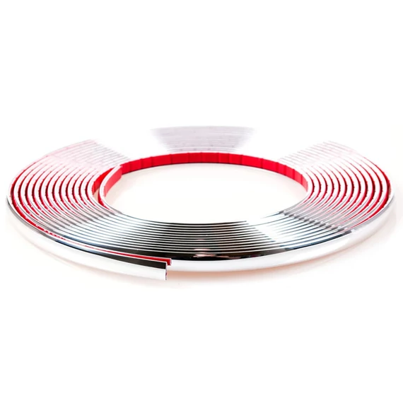 Króm díszcsík 15mm - 6m