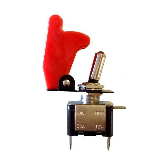 Autós fedeles kapcsoló - 2 állású - LED visszajelző - 20A