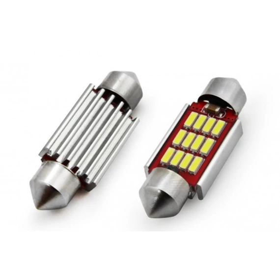 CANBUS Sofita LED izzó 36mm 12SMD 12/24V