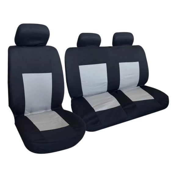 Furgon üléshuzat 1+2 vastag 5 mm habszivaccsal – fekete-szürke