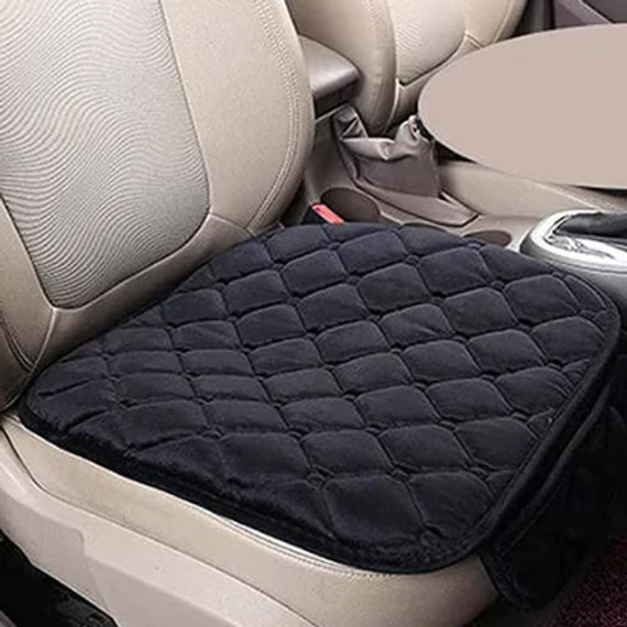 Vastag szövet ülésvédő - tároló zsebbel - fekete - 1 db - univerzális